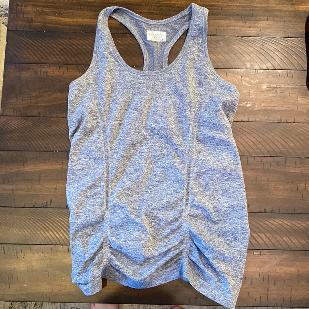 Athlete gray medium tank top.